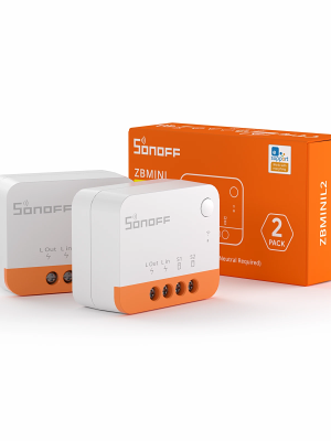 SONOFF ZBMINI L2 Extreme Zigbee Smart Switch (No Neutral Required) (2 Pack)